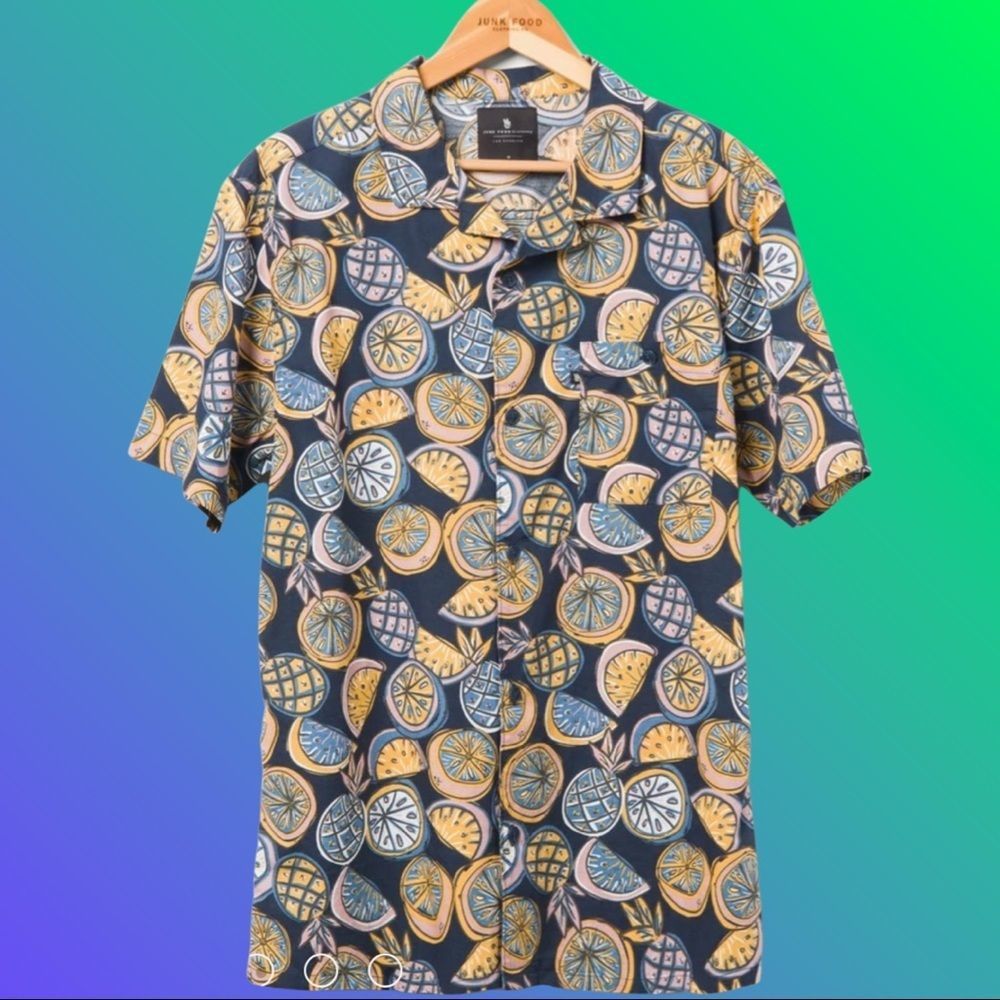 FRUIT PRINT CAMP SHIRTS